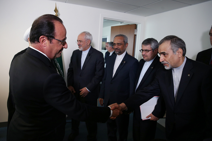 اولاند و روحانی دیدار کردند اولاند و روحانی دیدار کردند