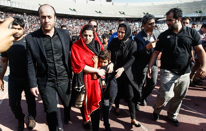 (تصاویر) مراسم وداع با هادی نوروزی در آزادی