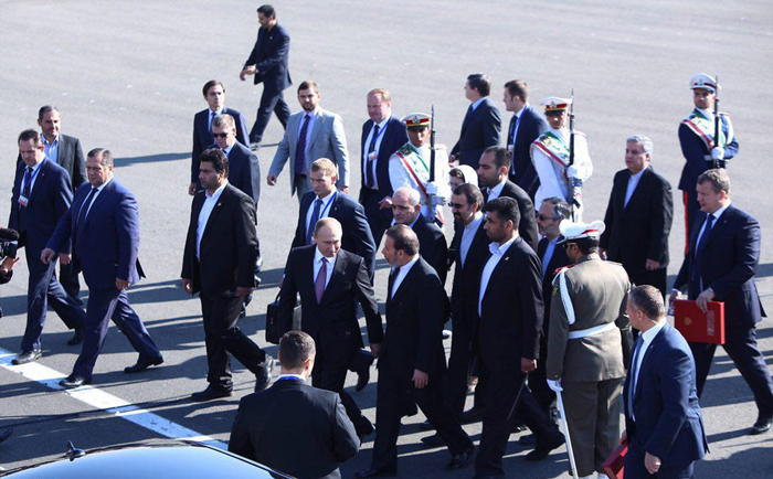 (تصاویر) ورود پوتین به تهران