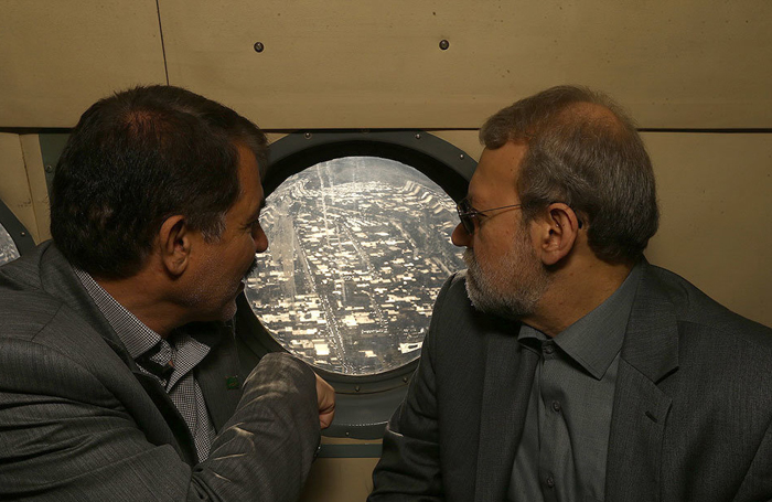 (تصاویر) لاریجانی در مرز مهران و شلمچه
