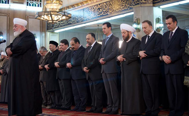 (تصاویر) بشار اسد در مراسم میلاد پیامبر(ص) (تصاویر) بشار اسد در مراسم میلاد پیامبر(ص)