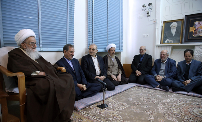 (تصاویر) دیدار جهانگیری با مراجع تقلید (تصاویر) دیدار جهانگیری با مراجع تقلید