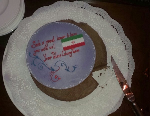 (تصویر) کیک هتل کوبرگ برای مذاکره کنندگان هسته‌ای
