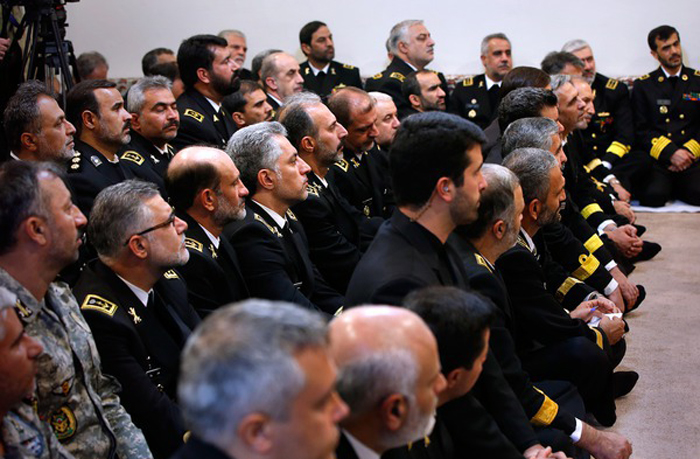 (تصاویر) دیدار فرماندهان نیروی دریایی ارتش با رهبرانقلاب