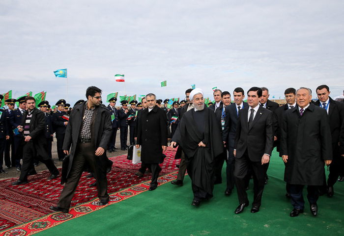 (تصاویر) افتتاح خطآهن ایران-ترکمنستان-قزاقستان (تصاویر) افتتاح خطآهن ایران-ترکمنستان-قزاقستان