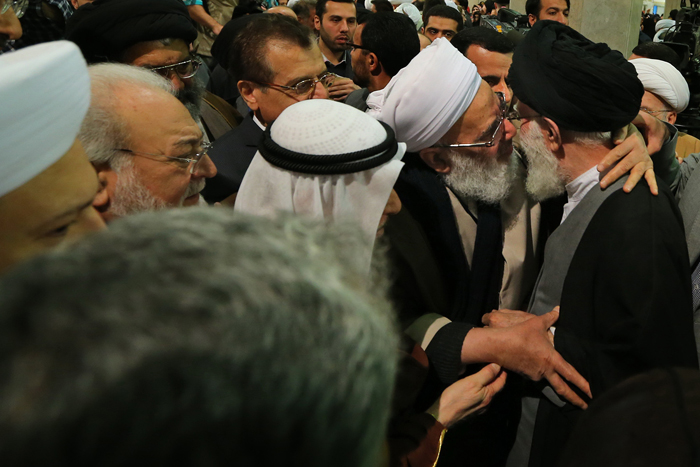 (تصاویر) دیدار مسئولان و علمای اسلامی با رهبرانقلاب