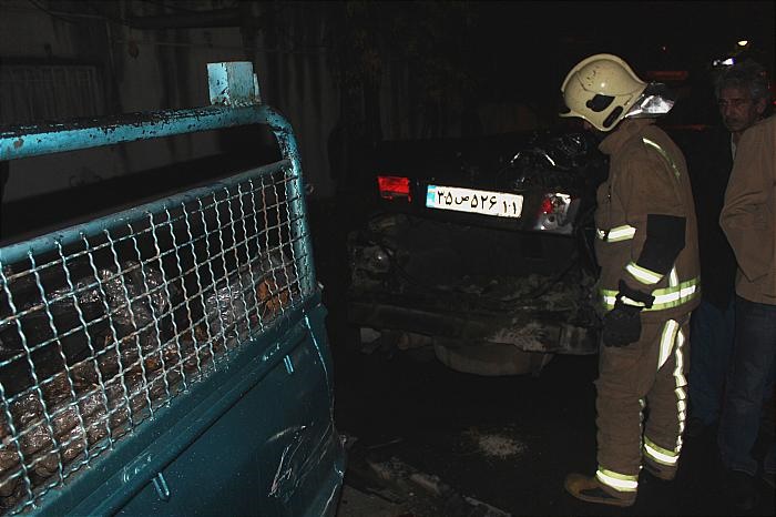 (تصاویر) تصادف 3 پژو با وانت مزدا و سمند در تهران (تصاویر) تصادف 3 پژو با وانت مزدا و سمند در تهران