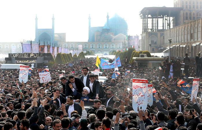 (تصاویر) استقبال از روحانی در اصفهان (تصاویر) استقبال از روحانی در اصفهان