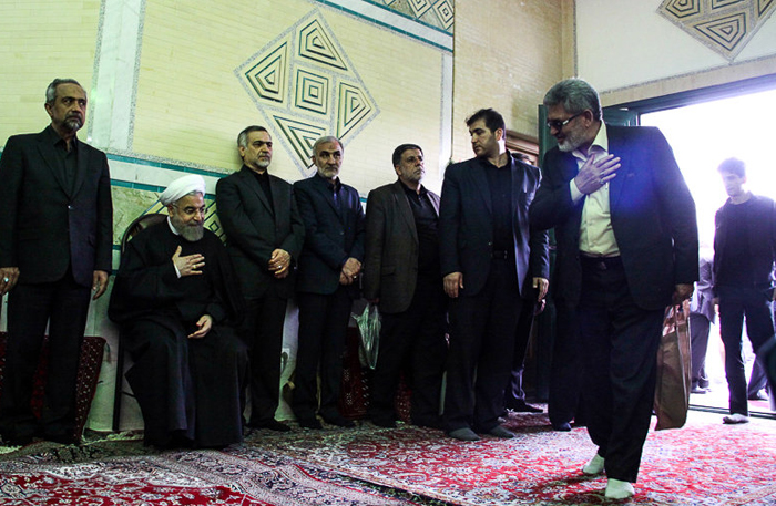 (تصاویر) مراسم ختم والده رئیس جمهور