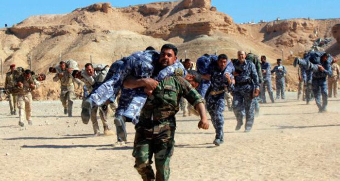 (تصاویر) آموزش داوطلبان از اعزام به تکریت (تصاویر) آموزش داوطلبان از اعزام به تکریت