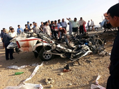 (تصاویر) تصادف هولناک در اهواز
