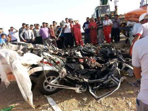 (تصاویر) تصادف هولناک در اهواز