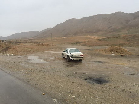 (تصاویر) واژگونی خودرو، بخاطر ایست پلیس (تصاویر) واژگونی خودرو، بخاطر ایست پلیس