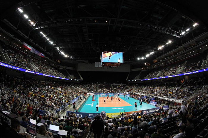 (تصاویر) دیدار والیبال ایران و امریکا
