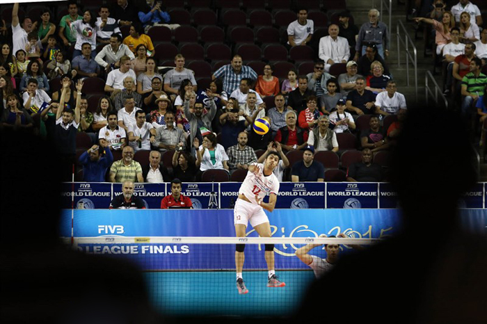 (تصاویر) دیدار والیبال ایران و امریکا