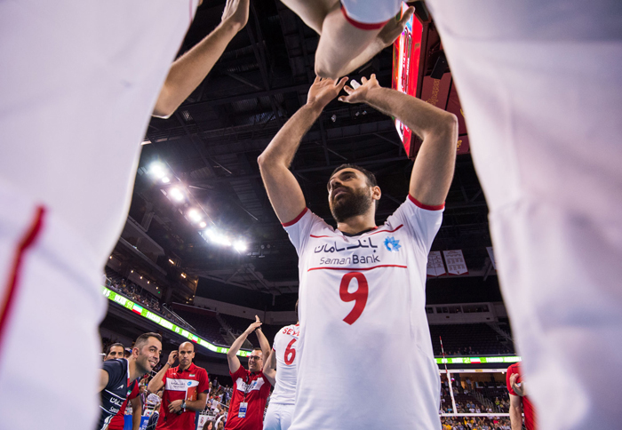 (تصاویر) دیدار والیبال ایران و امریکا