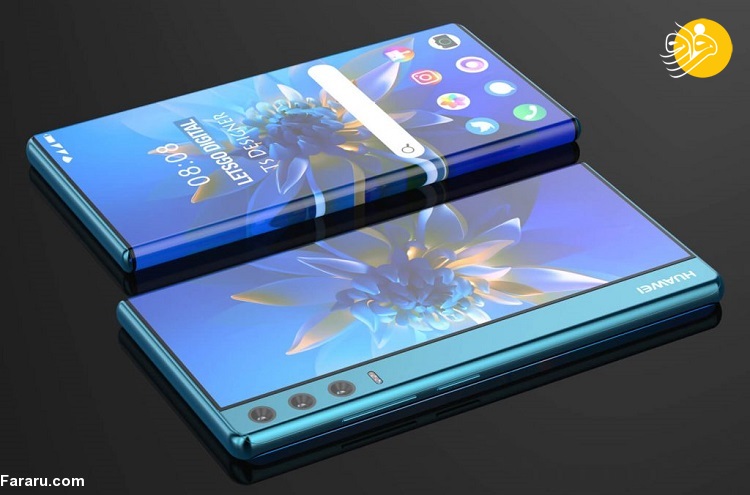 گوشی رول شونده هواوی میت با دوربین سه گانه