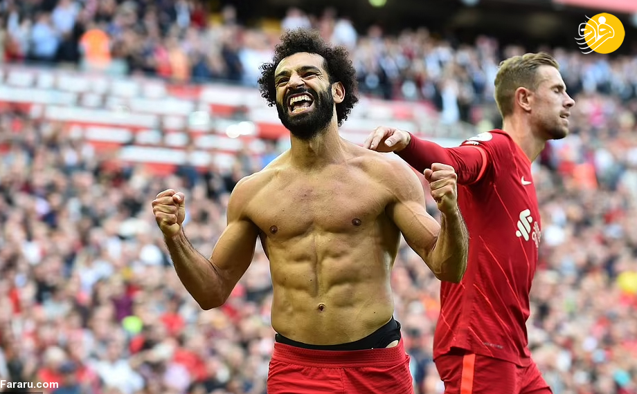 (عکس) عضلات بدن محمد صلاح سوژه شد