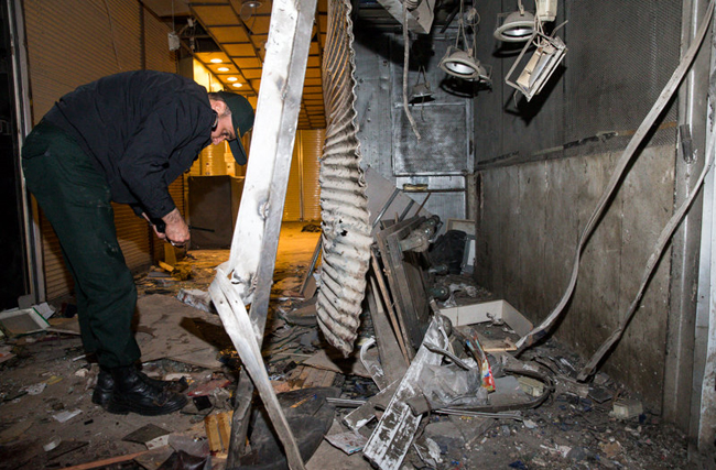 (تصاویر) انفجار در بازار تهران