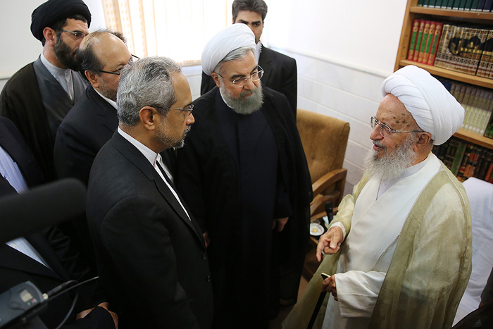 (تصاویر) دیدار روحانی با مراجع قم (تصاویر) دیدار روحانی با مراجع قم