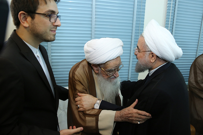(تصاویر) دیدار روحانی با مراجع قم (تصاویر) دیدار روحانی با مراجع قم