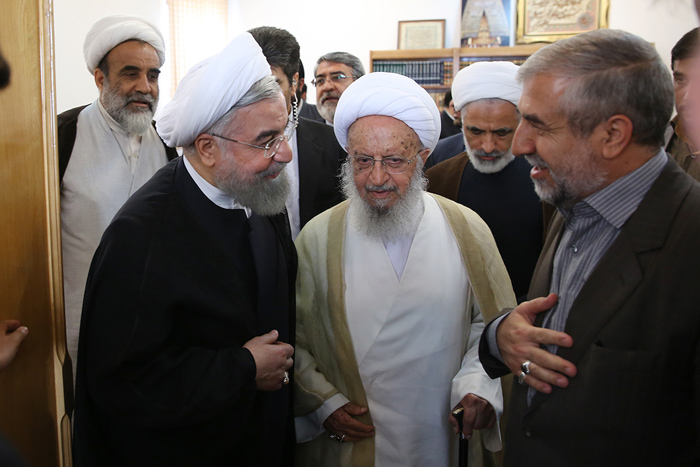 (تصاویر) دیدار روحانی با مراجع قم (تصاویر) دیدار روحانی با مراجع قم