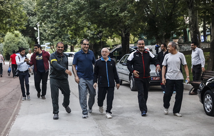 حضور وزیر بهداشت در ورزش صبحگاهی حضور وزیر بهداشت در ورزش صبحگاهی
