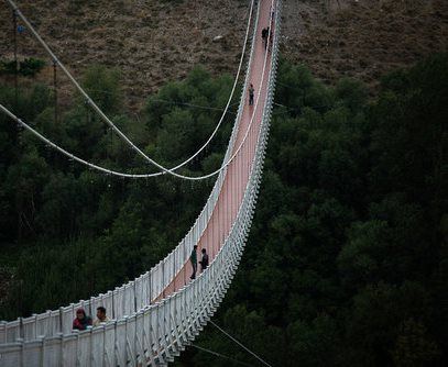 (تصاویر)بزرگترین پل معلق در خاورمیانه (تصاویر)بزرگترین پل معلق در خاورمیانه