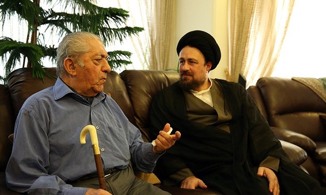 دیدار سیدحسن خمینی با عزتالله انتظامی دیدار سیدحسن خمینی با عزتالله انتظامی