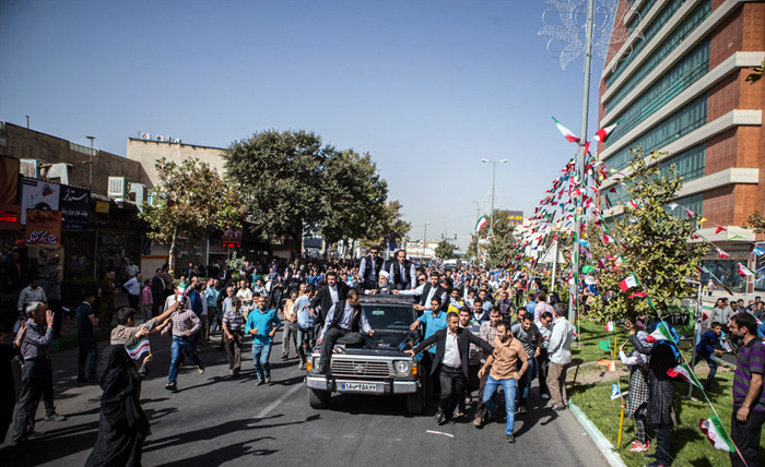 (تصاویر) استقبال از روحانی در قزوین (تصاویر) استقبال از روحانی در قزوین