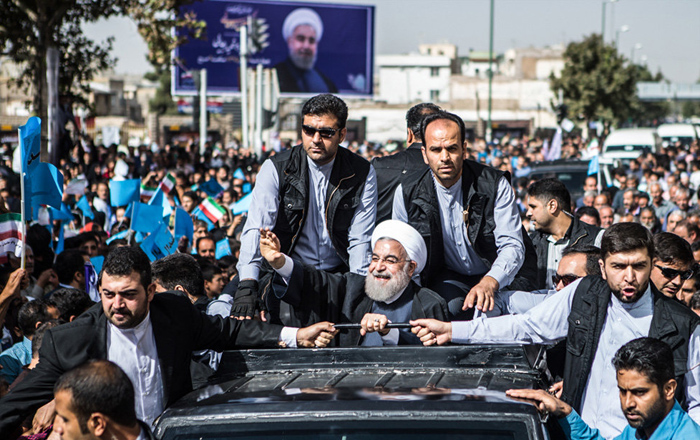 (تصاویر) استقبال از روحانی در قزوین (تصاویر) استقبال از روحانی در قزوین