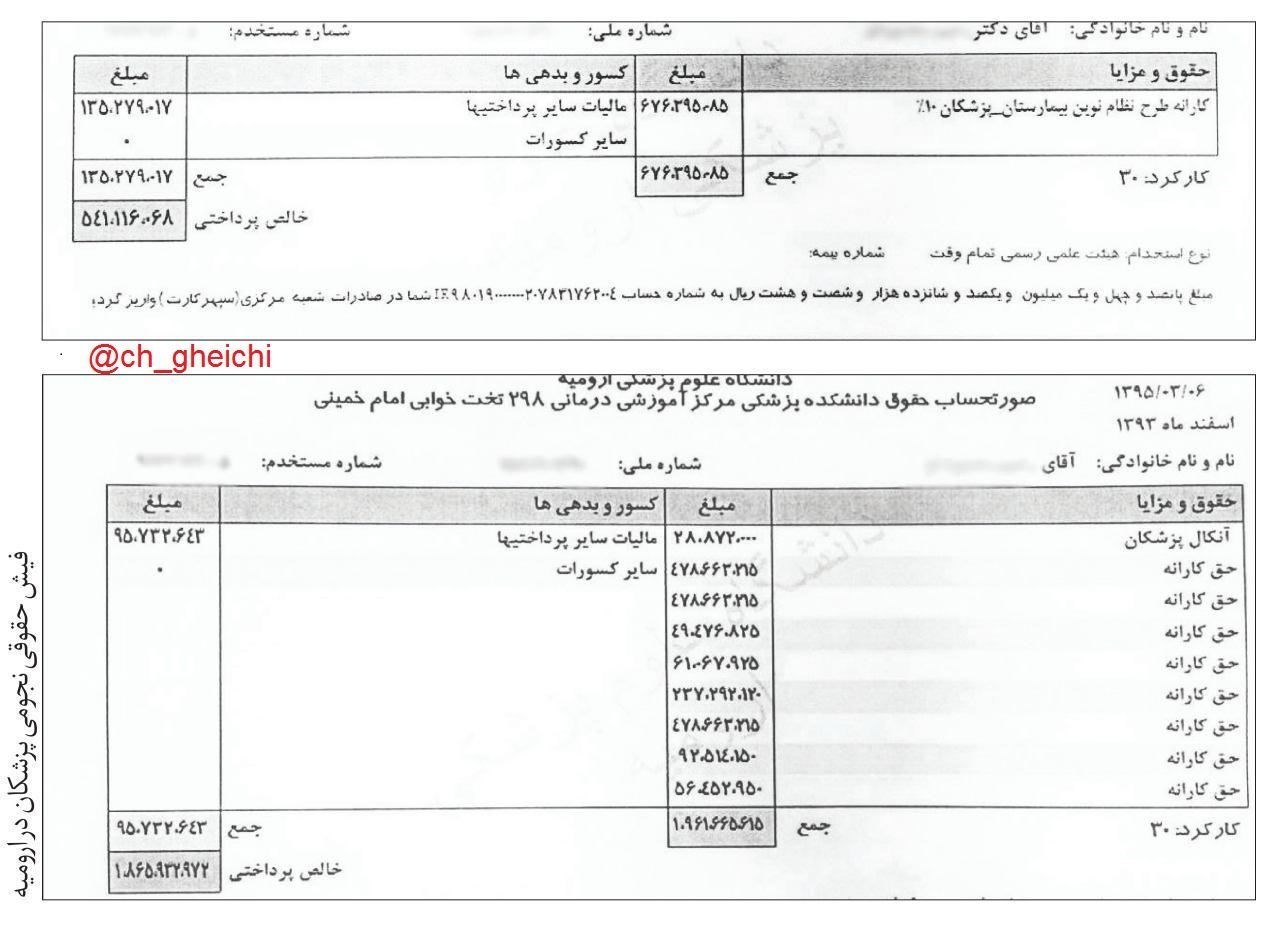پشت پرده فیش نجومی یک جراح پشت پرده فیش نجومی یک جراح