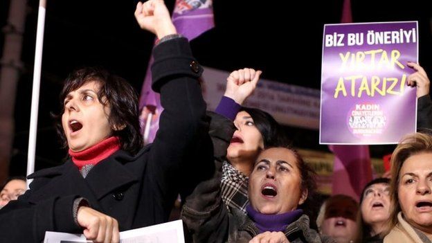 دولت ترکیه لایحه عفو متجاوزان به عنف را پس گرفت دولت ترکیه لایحه عفو متجاوزان به عنف را پس گرفت