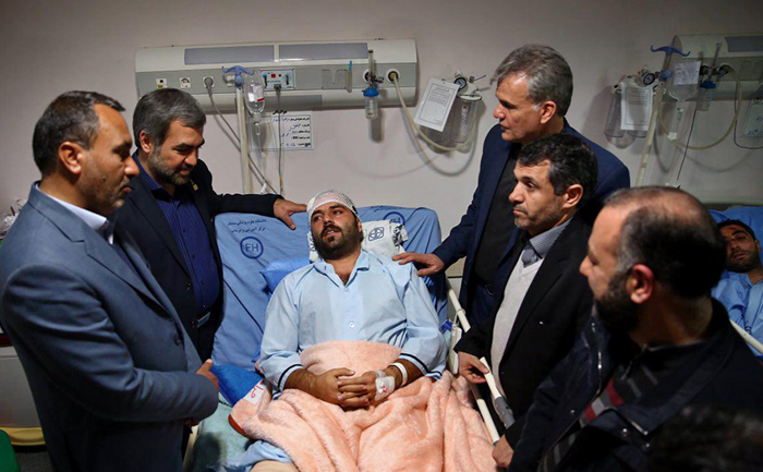 (تصاویر) مجروحان حادثه قطار سمنان (تصاویر) مجروحان حادثه قطار سمنان