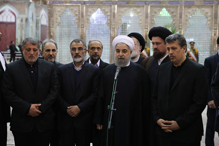 (تصاویر) روحانی در مرقد امام(ره) (تصاویر) روحانی در مرقد امام(ره)