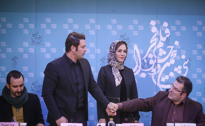 (تصاویر) جر و بحث پژمان بازغی با یک خبرنگار