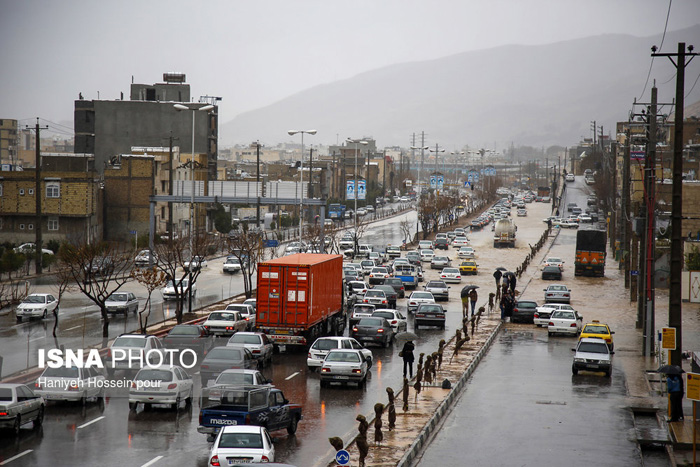 طغیان رودخانه‌ها در شیراز