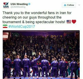 تشکر توییتری آمریکاییها از هواداران ایرانی تشکر توییتری آمریکاییها از هواداران ایرانی