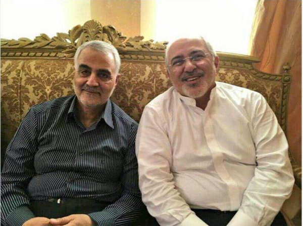 تصویری از دیدار ظریف با سردار سلیمانی تصویری از دیدار ظریف با سردار سلیمانی