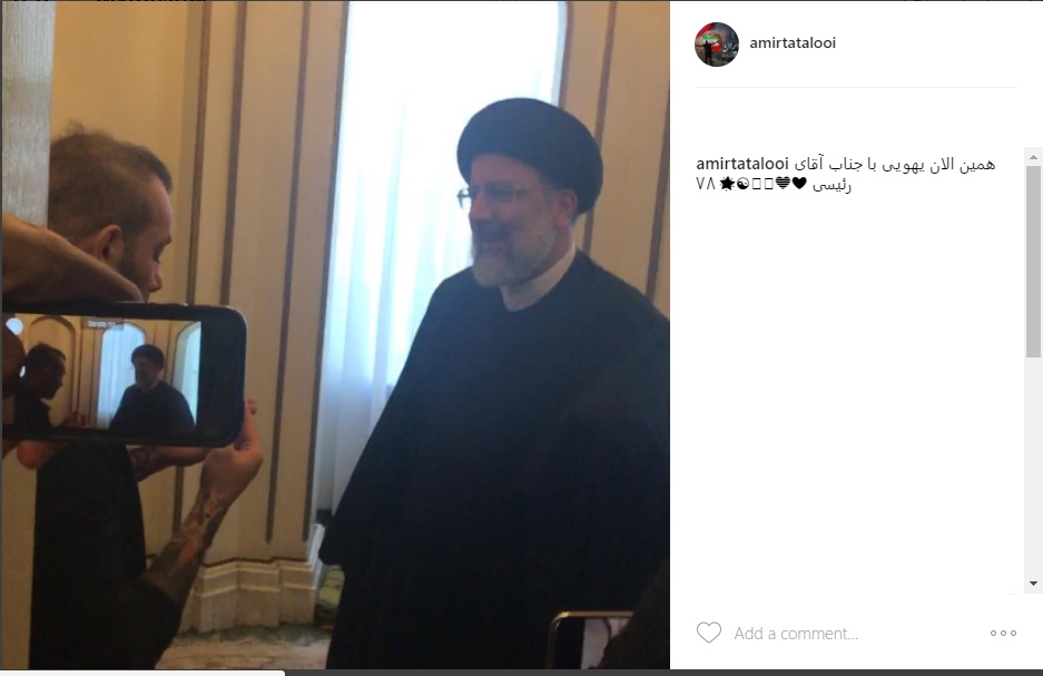 تتلو به رئیسی: انشاالله جشن قهرمانی شما را برگزار میکنیم تتلو به رئیسی: انشاالله جشن قهرمانی شما را برگزار میکنیم