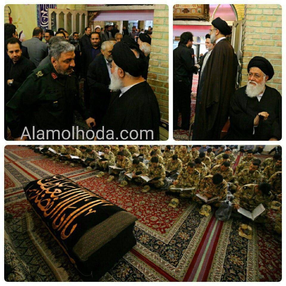 (عکس) وداع آیتالله علمالهدی با همسرش (عکس) وداع آیتالله علمالهدی با همسرش