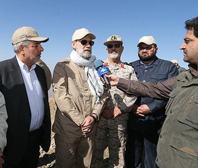 (تصاویر) علی لاریجانی با لباس نظامی در صفر مرزی