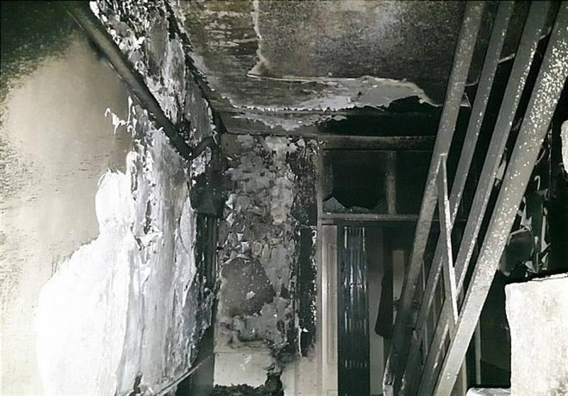 (تصاویر) زن و شوهر از ترس آتش‌ به پایین پریدند!