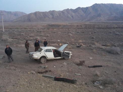 (عکس) 2 کشته در تصادف سمند و پیکان
