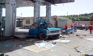 انفجار در پمپ گاز بزرگراه فتح