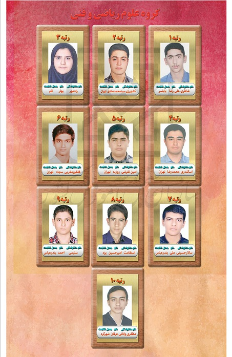 رتبه یک ریاضی: روزی 10تا 12 ساعت درس می خواندم رتبه یک ریاضی: روزی 10تا 12 ساعت درس می خواندم