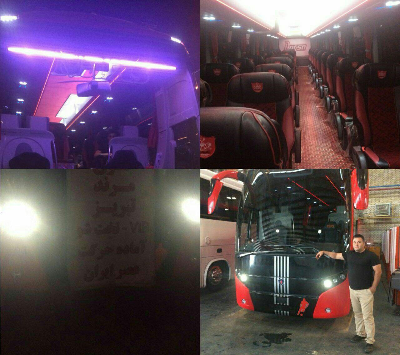 (تصویر) اتفاق باورنکردنی برای اتوبوس پرسپولیس