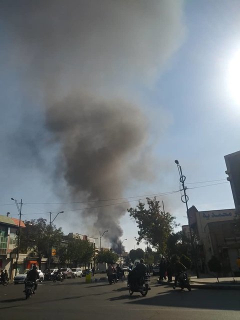 (تصاویر) آتش سوزی گسترده در دروازه غار