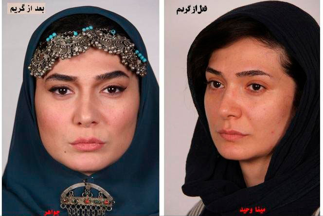 (تصاویر) بازیگران سریال «بانوی عمارت» قبل و بعد از گریم