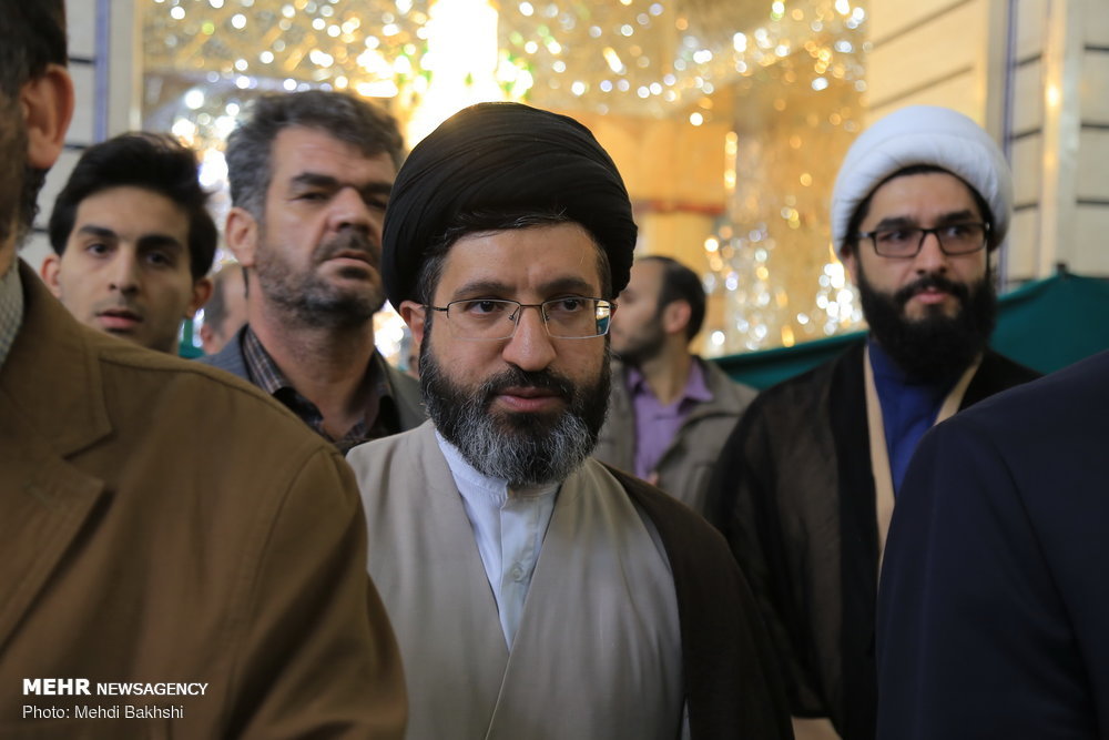 (تصویر) حضور فرزند رهبر انقلاب در تشییع آیت‌الله هاشمی‌شاهرودی